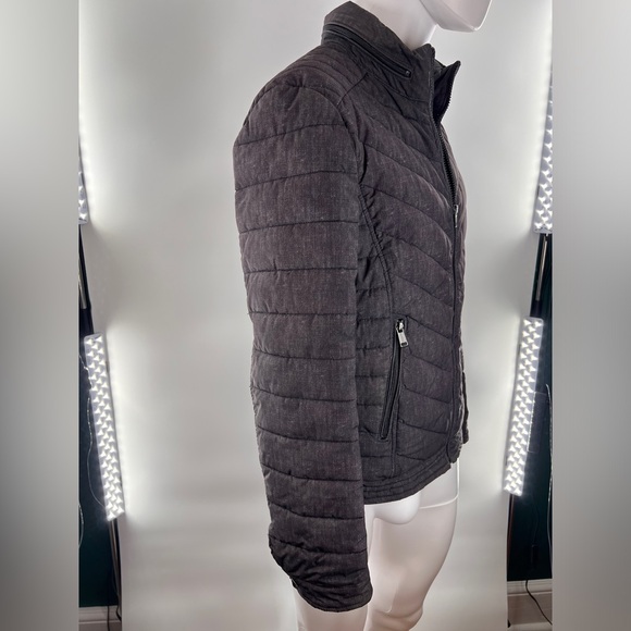 GUC Guess Chevron Quilted Puffer Coat - Picture 5 of 16